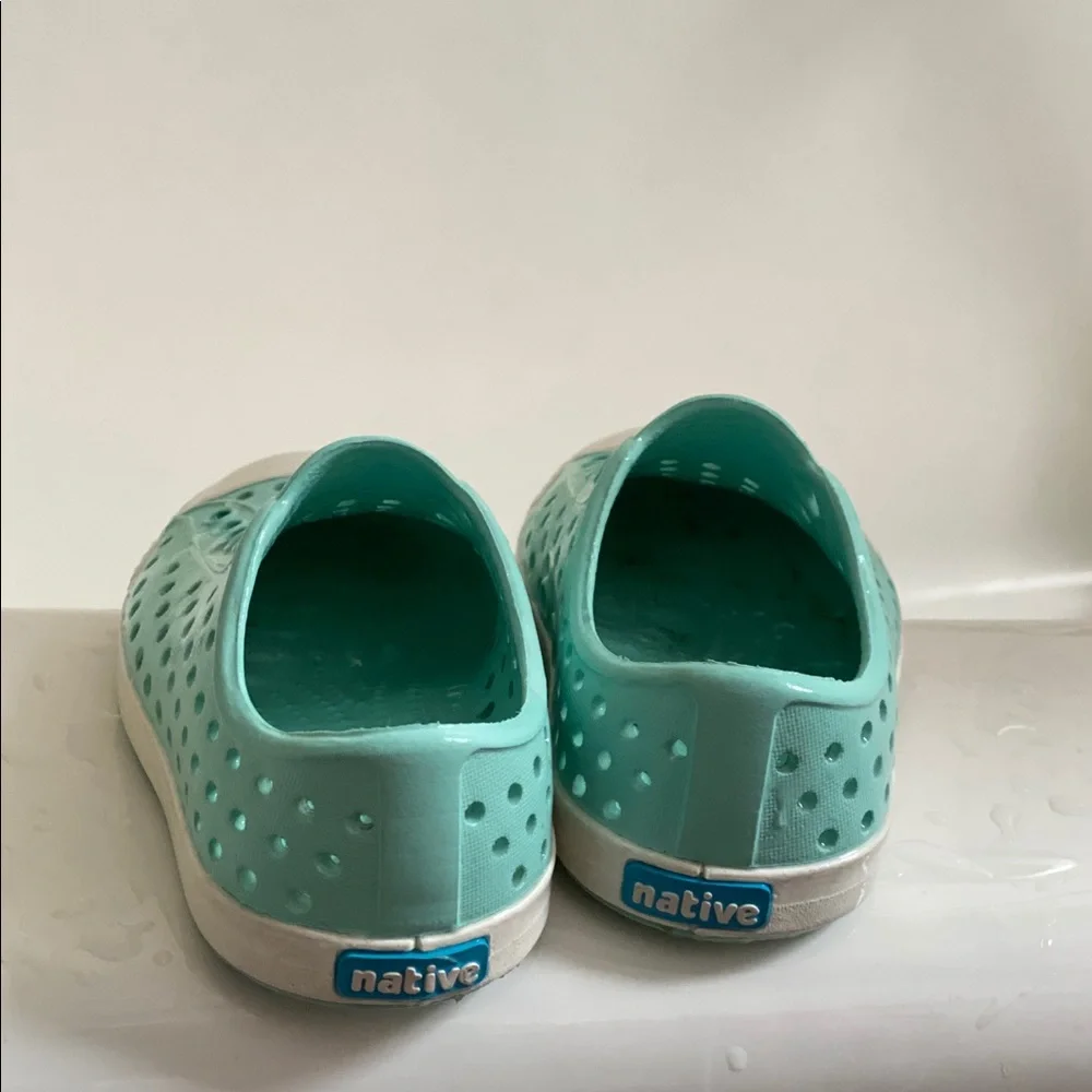 Native Kids Jefferson Slip-On Shoes in Mint Green
